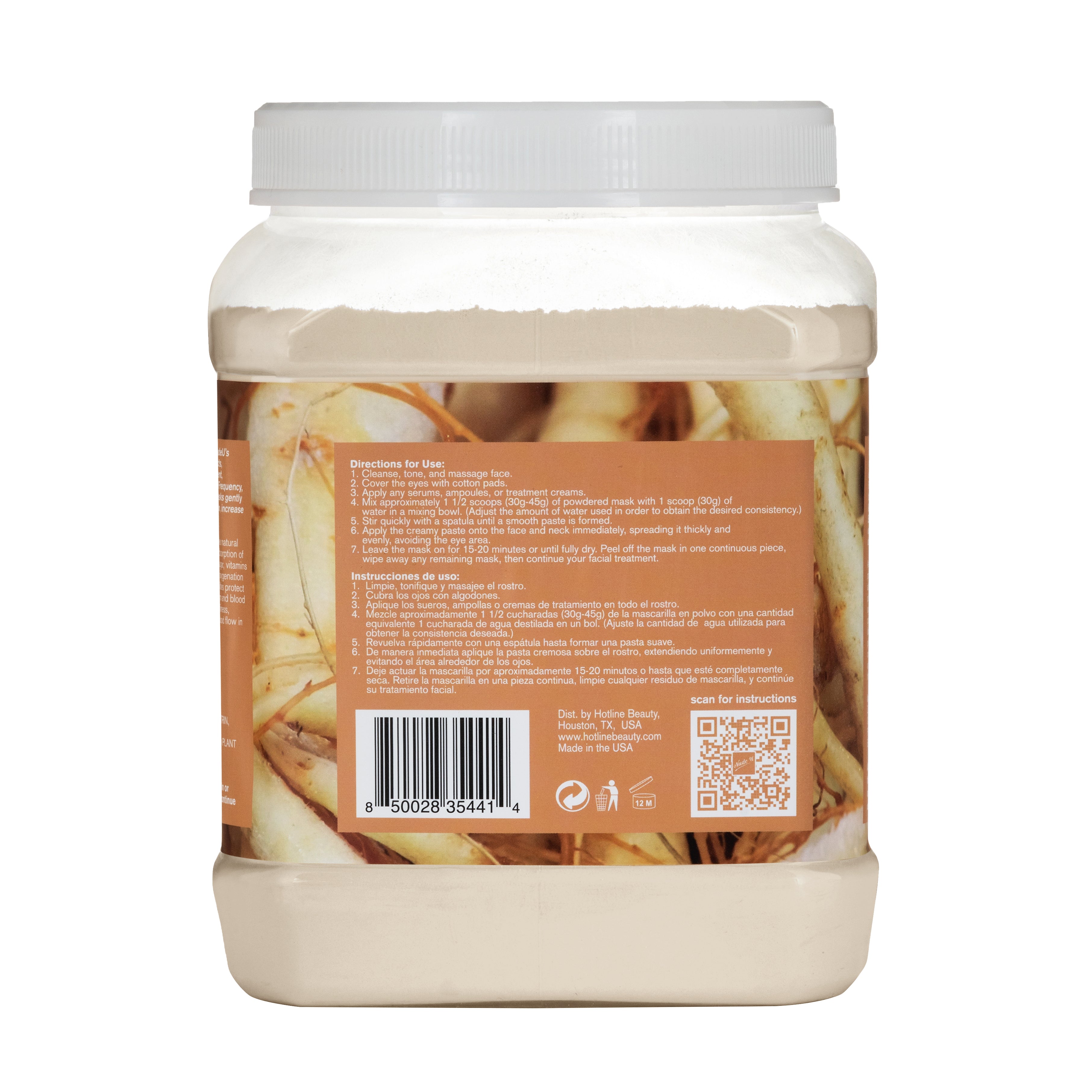 Wild ginseng soft powder mask instructions