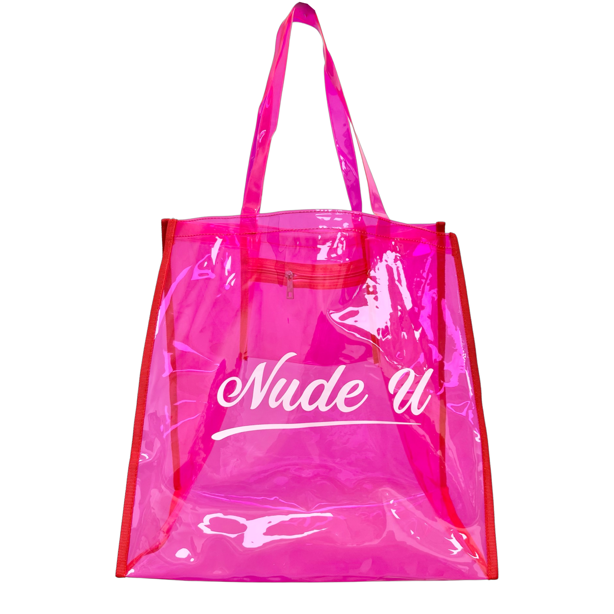 Pink reusable tote