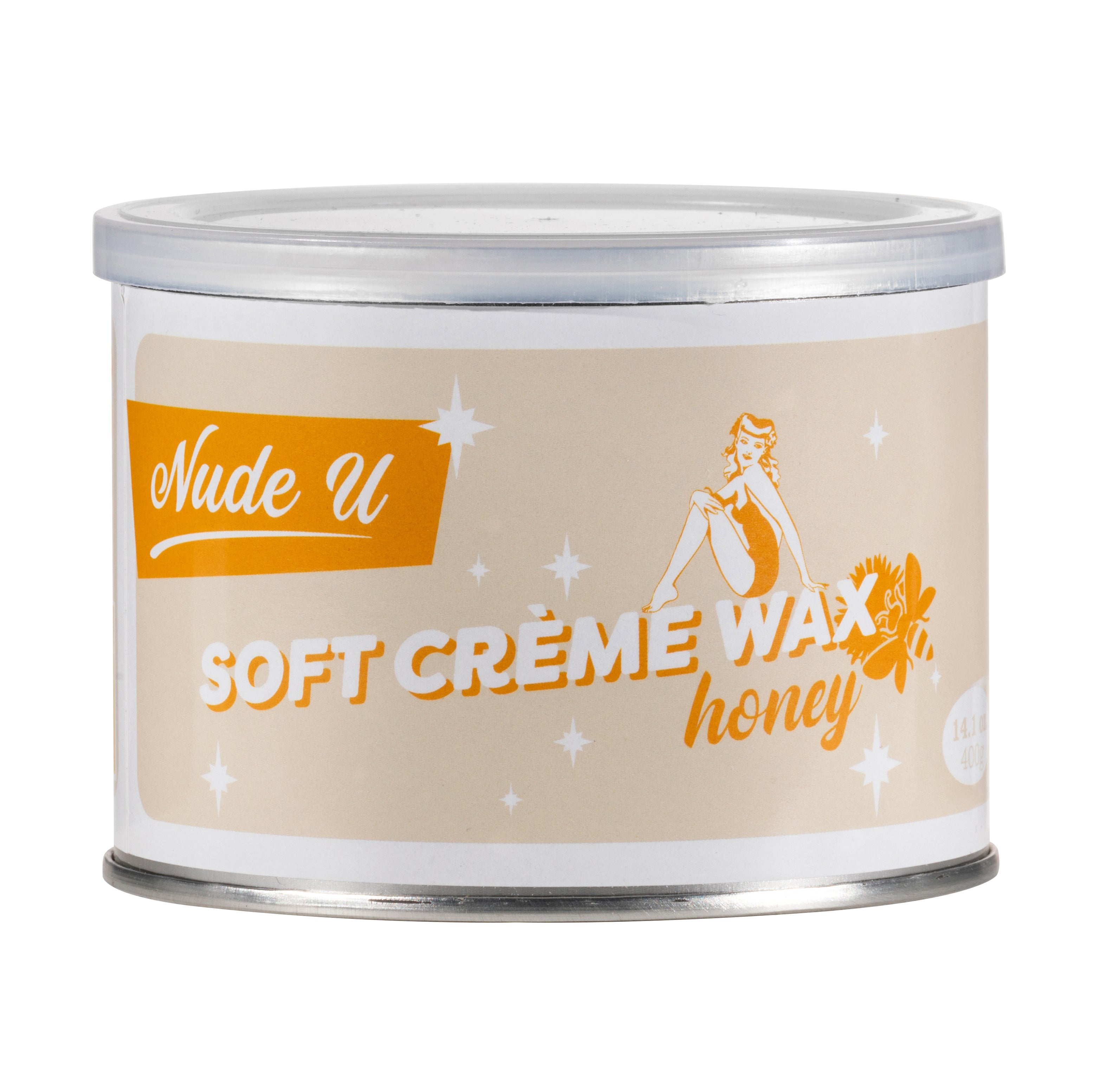 NudeU Honey Soft Creme Wax - 400 g / 14.1 oz