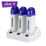 Main image of the NudeU Cordless Triple Roll-On Wax Warmer