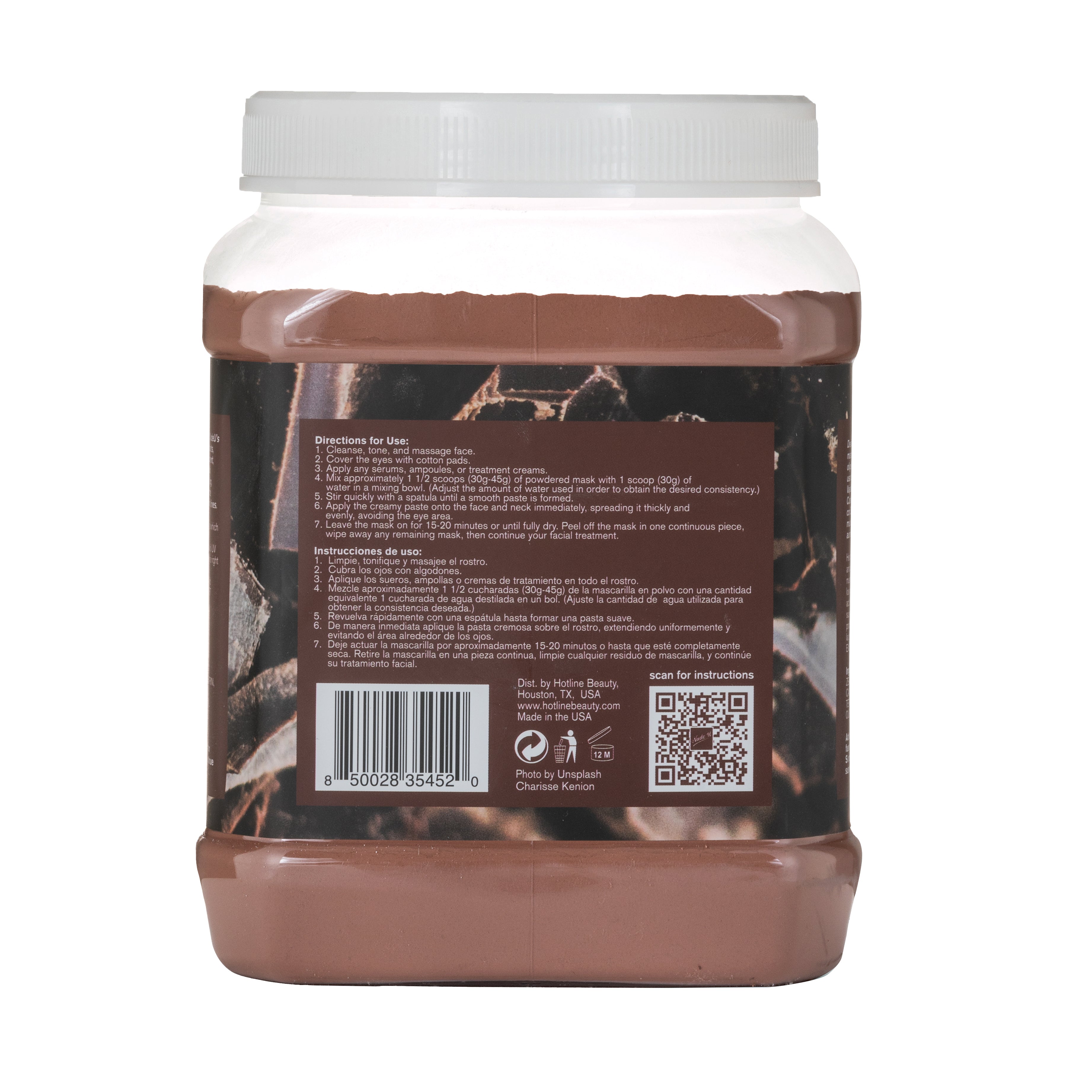 Dark chocolate soft powder mask instructions