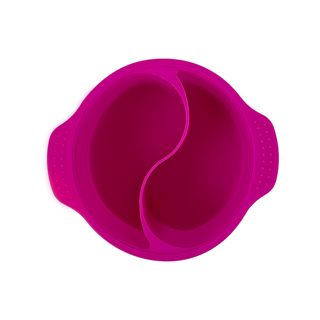 Top view of the 400 gram NudeU Dual Pot Reusable Silicone Wax Warmer Liner. 
