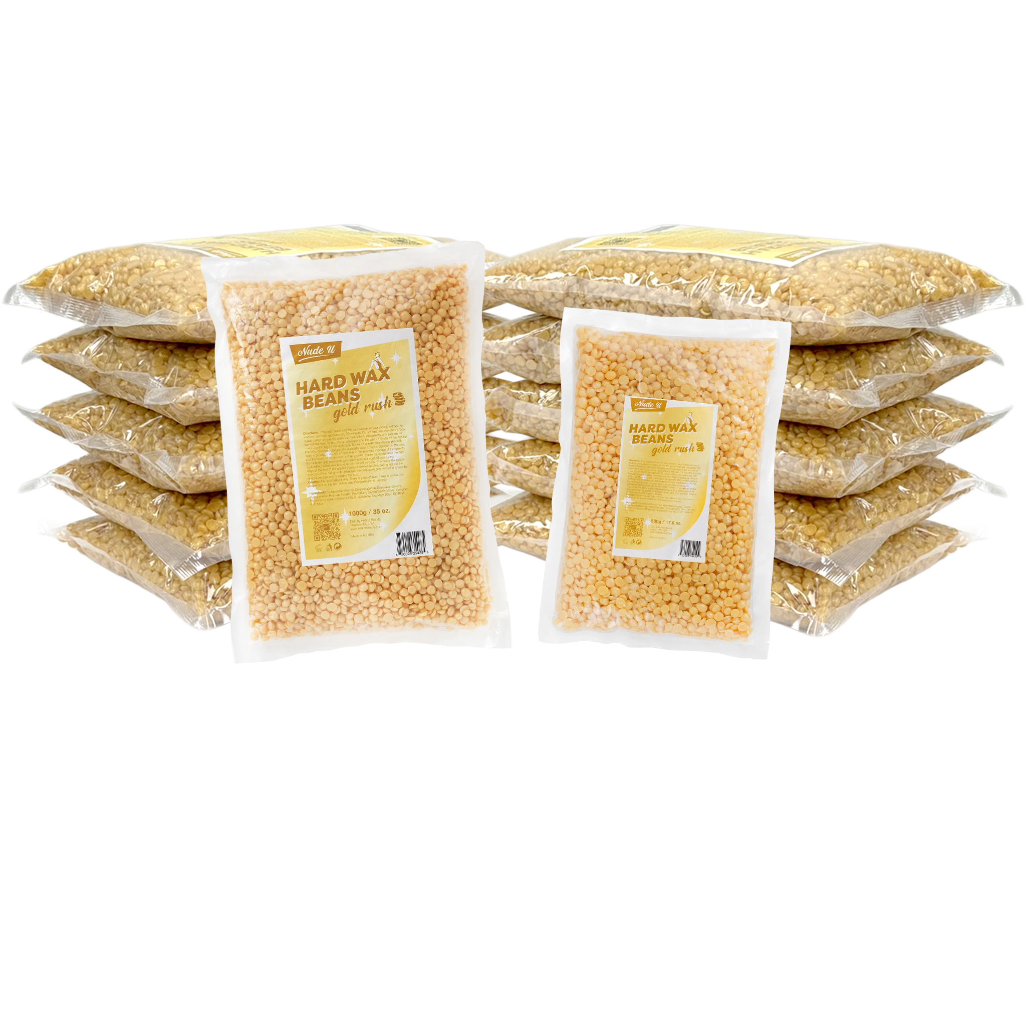 Main image for the 25-pounds of NudeU Gold Rush Hard Wax Beans