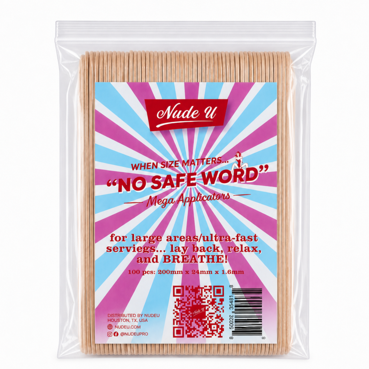 Main image of the NudeU "No Safe Word" Mega Wax Applicators
