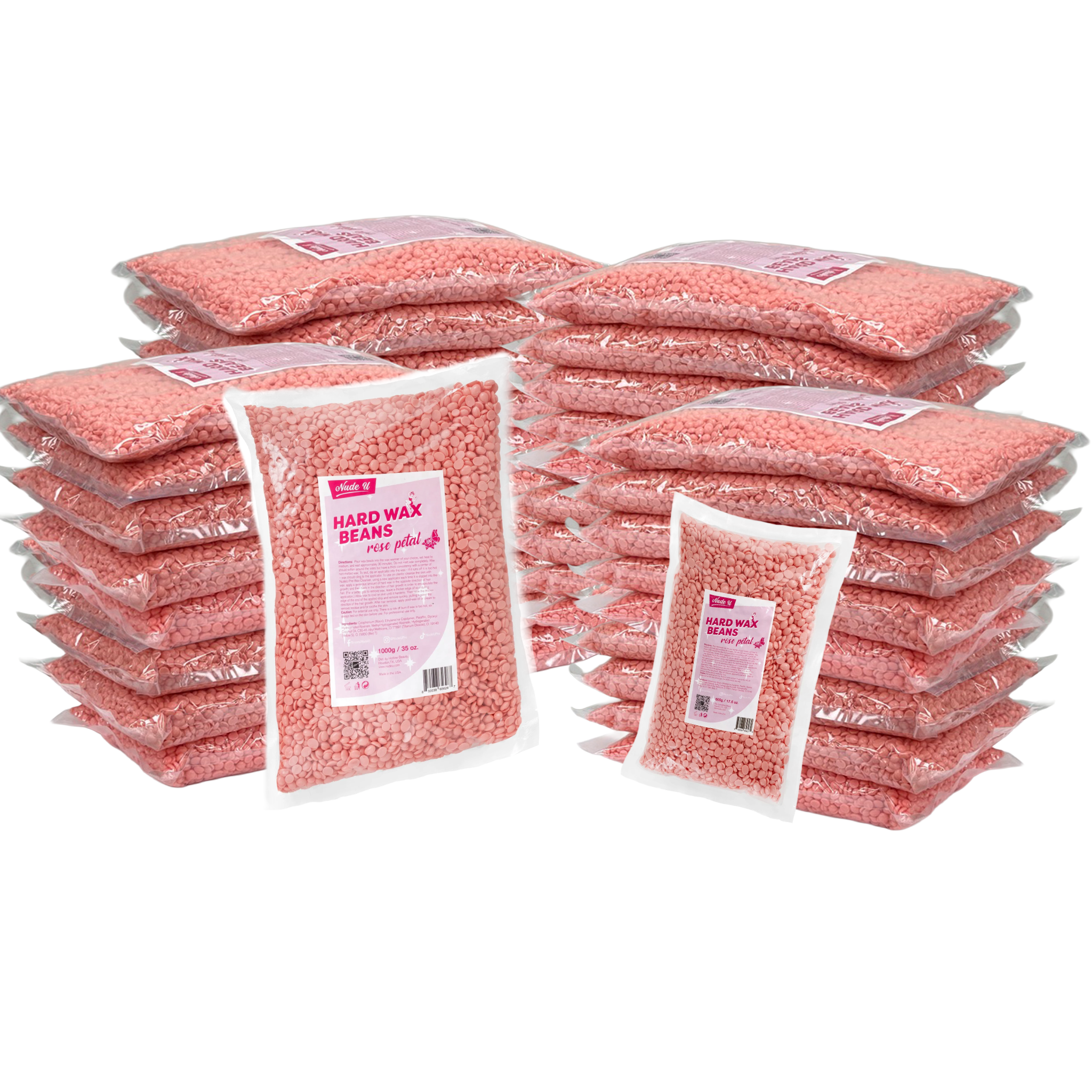 Main image for the 100-pounds of NudeU Rose Petal Hard Wax Beans