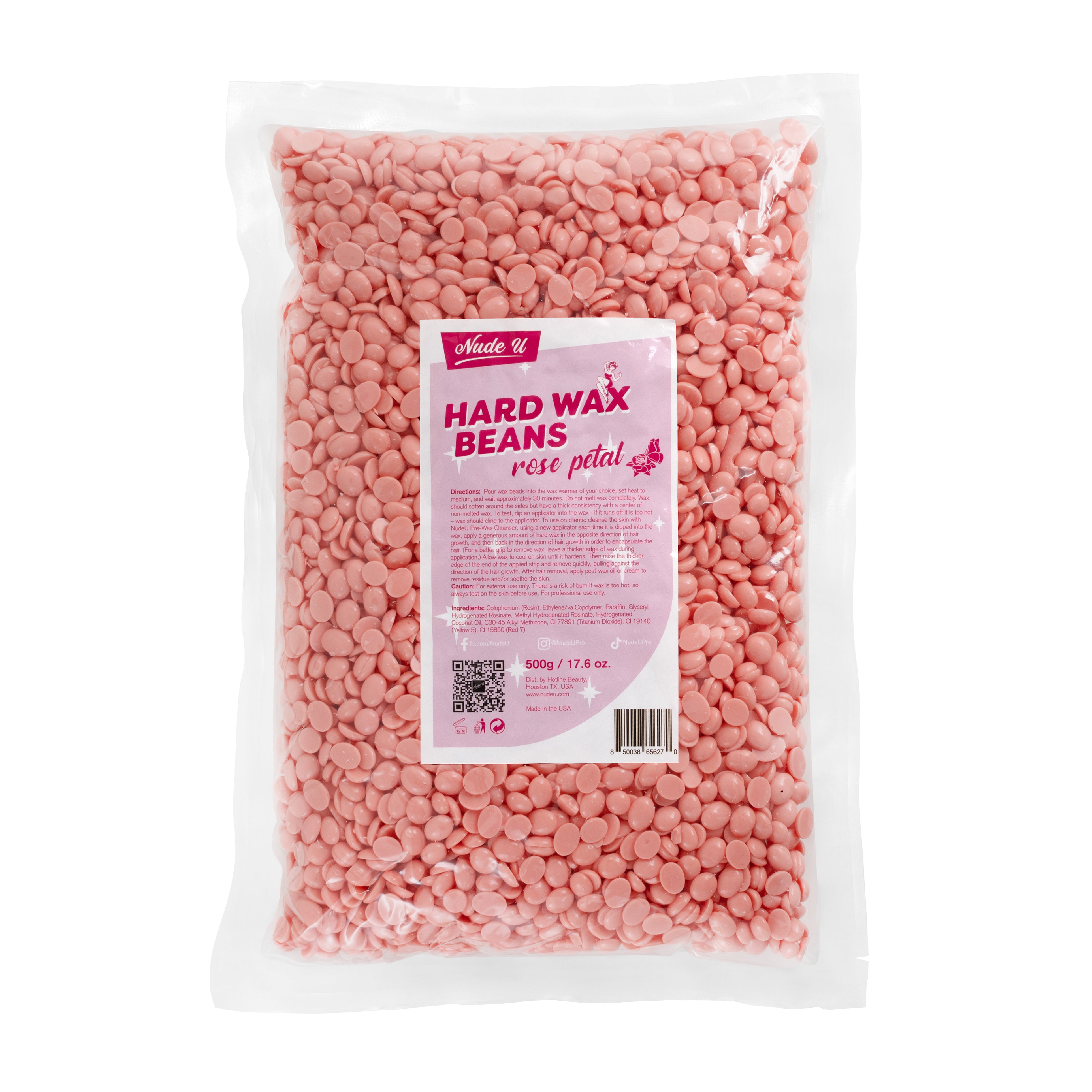 Rose Petal Hard Wax Beans