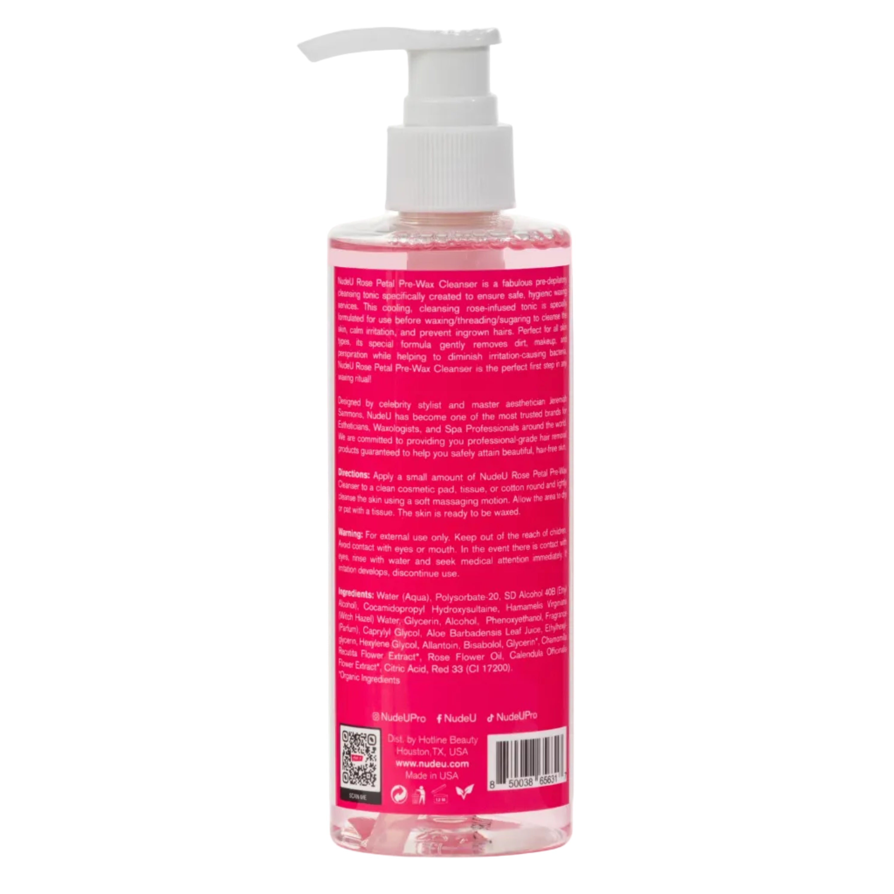 Rose Petal Pre-Wax Cleanser 8 fl. oz instructions