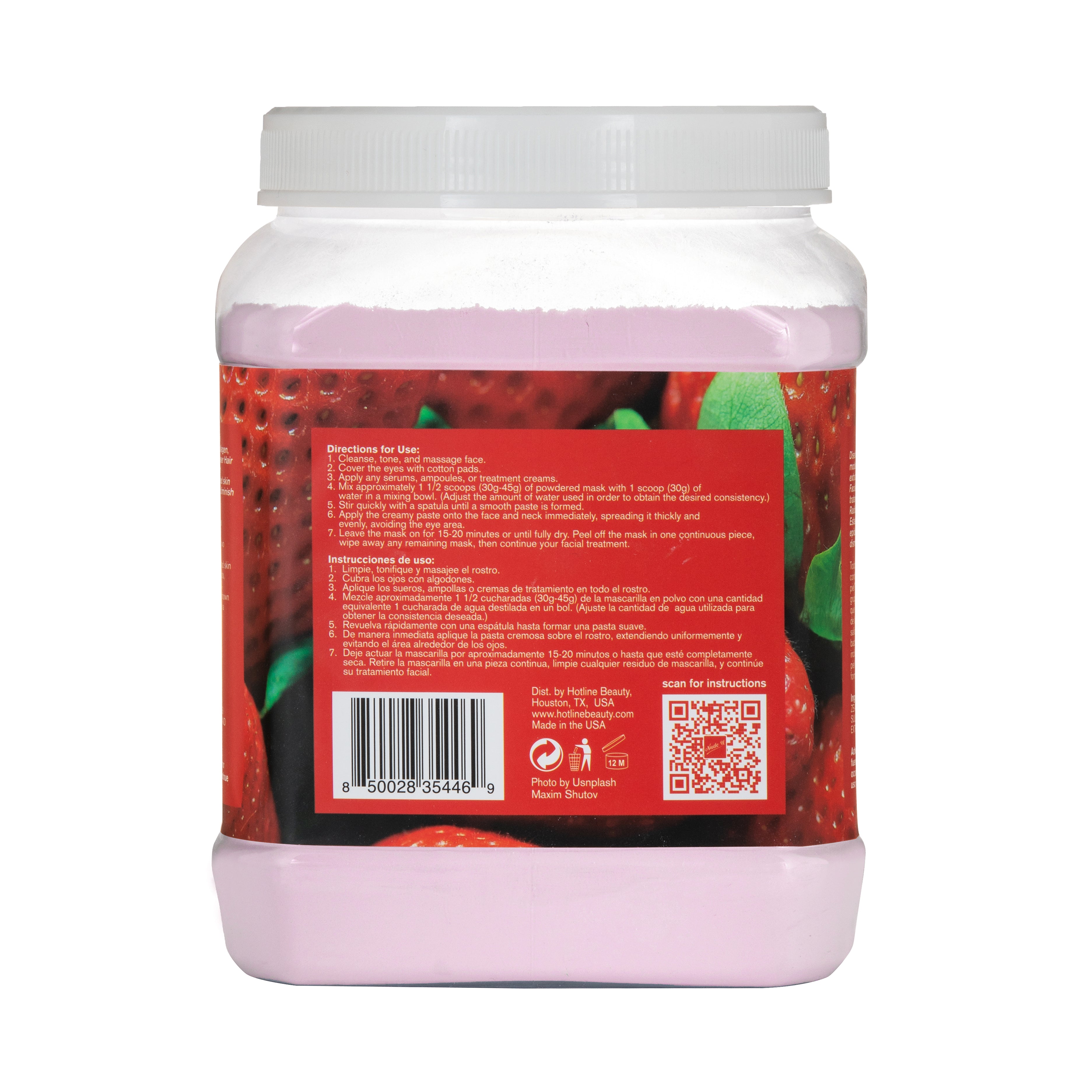 Strawberry Soft Powder Mask instructions