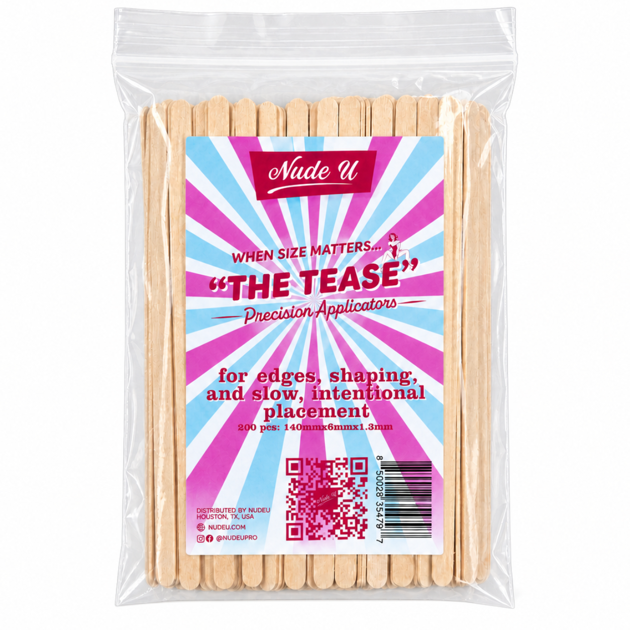 Main image of the NudeU "The Tease" Small Precision Wax Applicators
